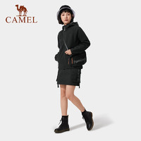 88VIP：CAMEL 駱駝 女裝軟殼沖鋒衣女春秋新款防風防水戶外連帽夾克加絨外套女