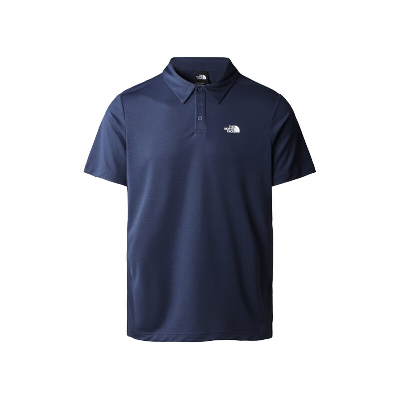 北面（The North Face）POLO衫男士户外休闲运动T恤短袖 NF0A2WAZ 8K21深蓝色 L 