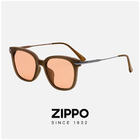 ZIPPO美国高清尼龙太阳镜时尚大框显脸小防晒开车旅行墨镜男女9076C2