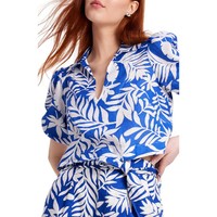 限尺码：Kate Spade 520情人节夏季热带植物印花上衣