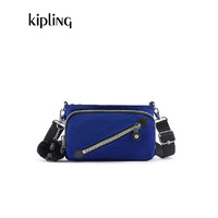 Kipling女款轻便帆布包2024春季单肩斜挎包腋下包NEW MILOS 竞蓝色