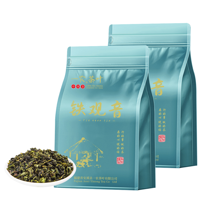 一农乌龙茶粒粒香清香铁观音一级500gX1组(250gx2袋)福建茗茶