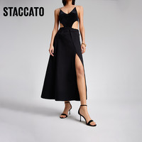 STACCATO 思加圖 新款Melody高跟鞋法式黑色細跟