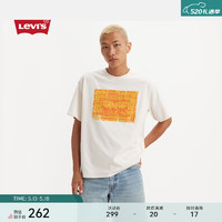 Levi's李维斯24夏季男士针织休闲印花短袖T恤 白色 87373-0154 M