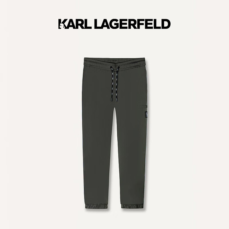 Karl Lagerfeld卡尔拉格斐轻奢老佛爷男子 2024夏款束脚系带运动休闲裤