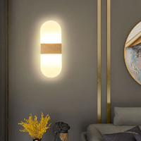ZIDENG 姿燈 壁燈LED臥室床頭具簡約現代風格房間過道走廊墻壁燈 12W 暖光