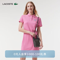 LACOSTE法国鳄鱼夏日系列女士24春季连衣裙|EF8161 2R3/玫红色 40 /170