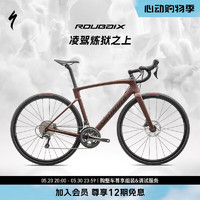 SPECIALIZED 閃電 ROUBAIX SL8 男/女耐力碳纖維騎行公路自行車 銹紅色/緞面黑曜石反光  44