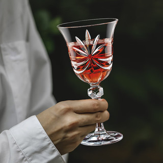 Glass 高斯 捷克高级进口水晶红酒杯设计感复古式欧式风轻奢风高档高脚杯家用 透明 对杯礼盒