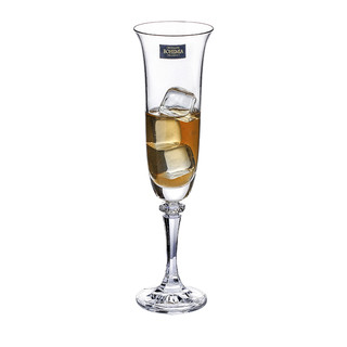 Glass 高斯 捷克高级进口水晶红酒杯设计感欧式风香槟杯轻奢风高档高脚杯家用 宴会款 175ml(单只）