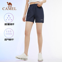 88VIP：CAMEL 駱駝 運動速干短褲女士2024夏季薄款冰絲寬松透氣跑步休閑五分褲男