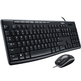88VIP：logitech 罗技 MK200有线键盘鼠标套装电脑笔记本办公家用USB连接