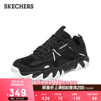 Skechers斯凯奇野火鞋男子城市户外时尚休闲鞋运动鞋黑色老爹鞋237526 黑色/白色/BKW 39
