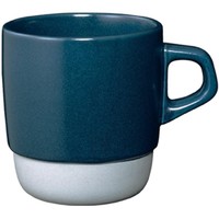 【】KINTO陶瓷马克杯 手冲咖啡杯 复古杯 杯子 耐热 简约时尚 藏青色堆叠马克杯 320ml
