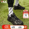 FILA 斐乐 男鞋官方猫爪鞋男鞋一代老爹鞋秋冬休闲运动鞋 黑-BK（1代） 42.5