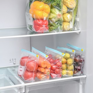 SPKM 日本加厚保鲜袋家用食品级冰箱冷冻专用密封袋拉链式密实袋带封口