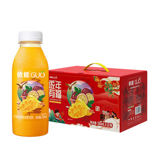 88VIP：yineng 依能 芒果+百香果复合果汁饮料 350ml*15瓶