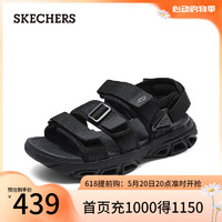 斯凯奇（Skechers）舒适休闲沙滩鞋210880 全黑色/BBK 39