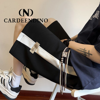 卡丹狄诺 美式条纹运动短裤男夏季薄款宽松休闲裤潮牌青少年五分裤