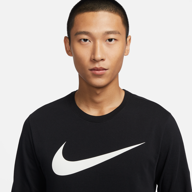 Nike耐克男子长袖T恤夏季纯棉耐克勾休闲叠搭轻便柔软DZ2988