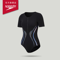 88VIP：SPEEDO 速比濤 電氣矩陣黑標5.0 女子短袖連體泳衣 8159593968