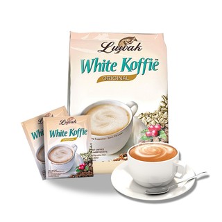 White Koffie 貓斯露哇 印尼进口猫屎白咖啡三合一速溶咖啡粉 经典原味400克