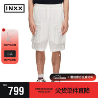 英克斯（inxx）时尚潮流夏工装风口袋短裤男女宽松休闲裤XXE2240056 白色 XS