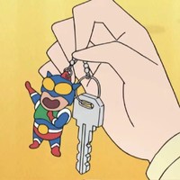 蠟筆小新動感超人1:1鑰匙扣動感光波亞克力可愛卡通個性創意飾品