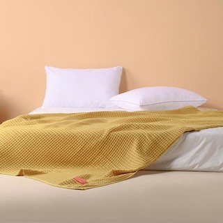 SANLI 三利 蜂巢格毛巾被全棉空调毯单双人毛毯沙发毯子午睡毯办公室盖毯
