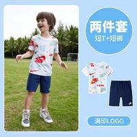 【短T+短裤2件套】24夏耐克男小童套装儿童套装耐克童装