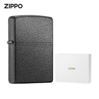 ZIPPO 之寶 煤油防風打火機 龍年送男友生日禮品 帶禮盒-不含禮袋 zippo黑裂漆珍珠白禮盒