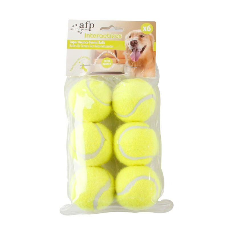 all for paws狗狗自动发球机玩具网球机弹球机吐球机宠物抛球投球机发射器 配件：6只装网球
