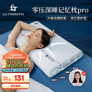 LA TORRETTA 枕头记忆棉颈椎枕芯睡眠慢回弹深度养护睡眠枕头芯一对拍2