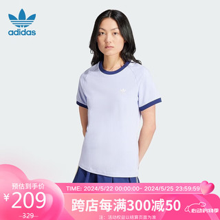 adidas 阿迪达斯 女子 三叶草系列 VRCT TEE 圆领短袖T恤 IX1916 A/S