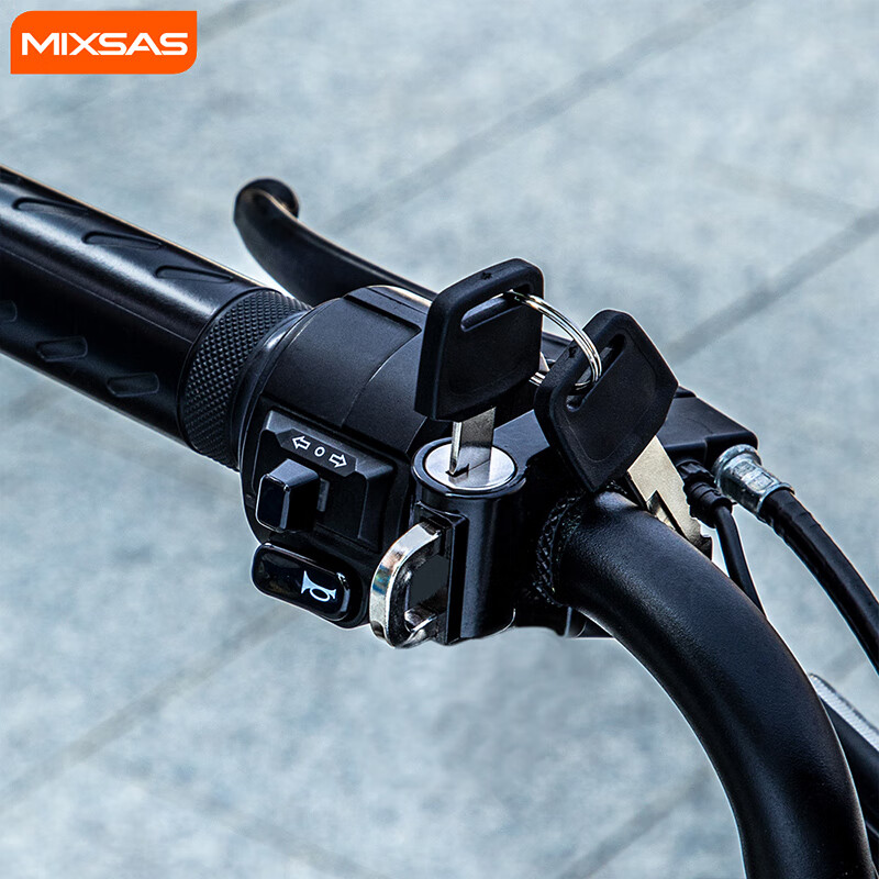 梅萨斯（MIXSAS）电动摩托车头盔锁防盗锁电瓶踏板车挂钩前置固定帽防偷锁 金属款防盗锁-送安装工具