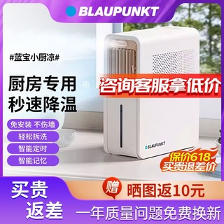 BLAUPUNKT 蓝宝 德国蓝宝厨房空调扇家用电风扇防油烟冰雾扇电制冷壁挂凉霸小厨凉