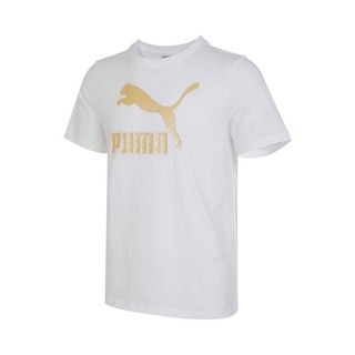 PUMA 彪马 大LOGO 日常简约舒适 中性短袖T恤