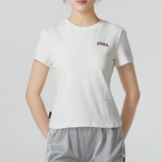 PUMA 彪马 2024款圆领短袖女装上衣休闲舒适时尚运动T恤