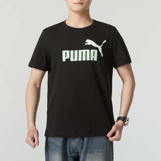 PUMA 彪马 2024年圆领短袖男装上衣休闲舒适时尚跑步训练运动T恤