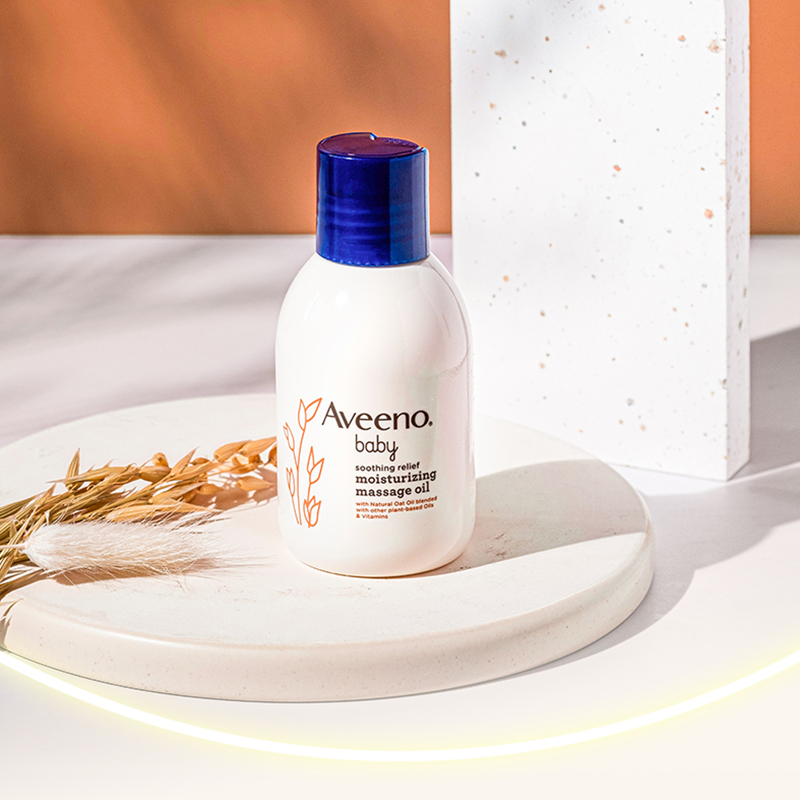 Aveeno/艾惟诺婴儿童宝宝燕麦舒缓新生婴儿四季滋润抚触油100ml 1件