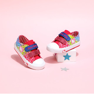 88VIP：Hello Kitty HelloKitty女童帆布鞋2024春秋新款休闲女童鞋子软底休闲低帮板鞋