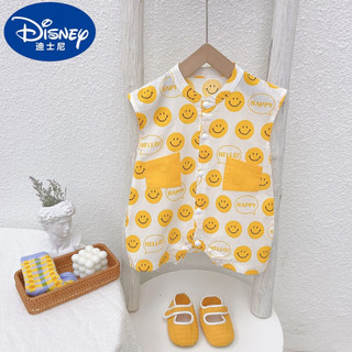 Disney 迪士尼 棉男女宝宝连体衣夏季薄款