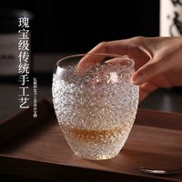 KAGAMI 現貨日本KAGAMI江戶切子滿天星連菊紋水晶玻璃威士忌酒杯洛克杯子