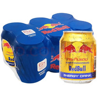 Red Bull 紅牛 RedBull泰國進口紅牛維生素功能飲料金罐250ml*6罐