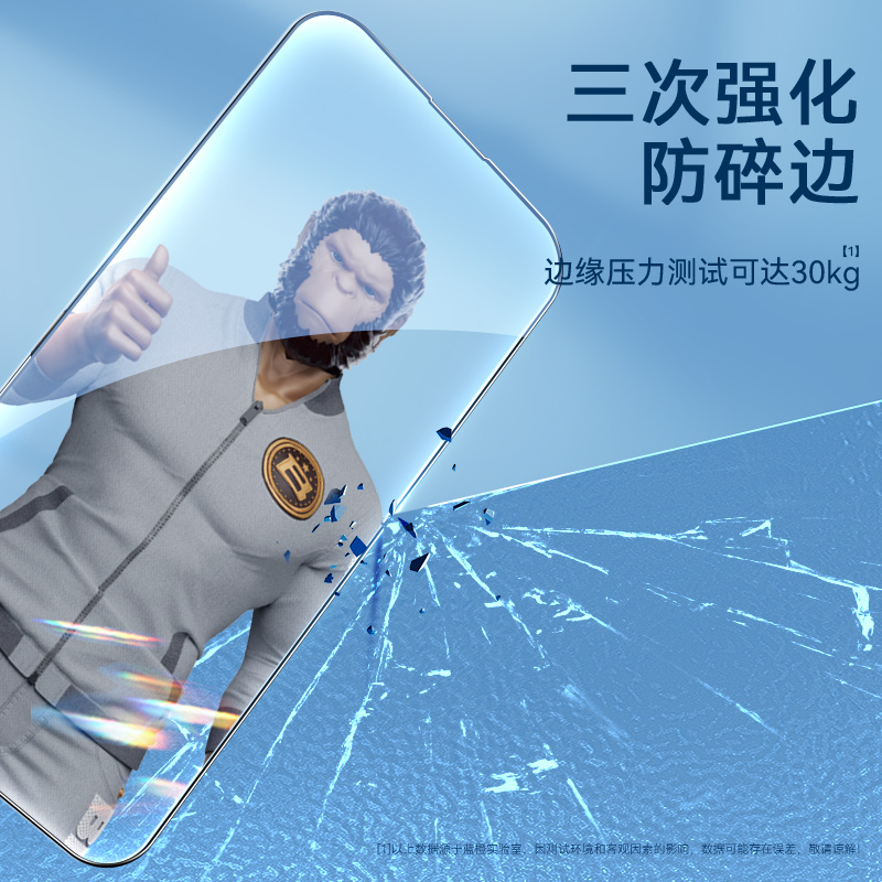 蓝猩苹果15promax钢化膜全屏iphone14Pro手机膜ip13pro磨砂抗蓝光
