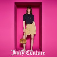Juicy Couture 橘滋 簡約格調logo繡花翻領女式毛衣