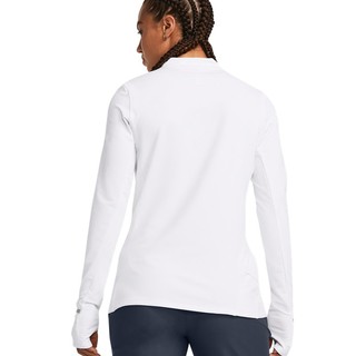 安德玛 官方UA 女子透气上衣健身训练休闲运动反光跑步修身长袖T恤