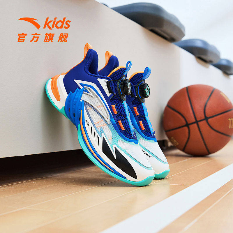 商场专柜安踏儿童轻速1.5篮球鞋2024春男童大童运动潮鞋战靴
