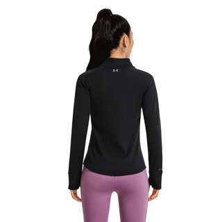 安德玛 官方UA 女子弹力立领上衣跑步健身训练休闲运动修身长袖T恤