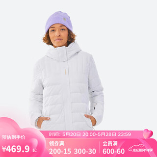 DECATHLON 迪卡侬 滑雪服女款户外短款滑雪服防寒服防水保暖夹克-4914112